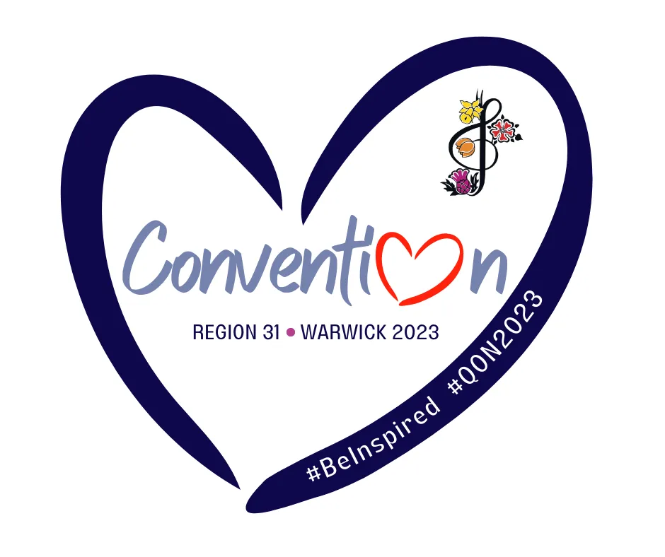 Convention Logo - Warwick 2023 - Sweet Adelines